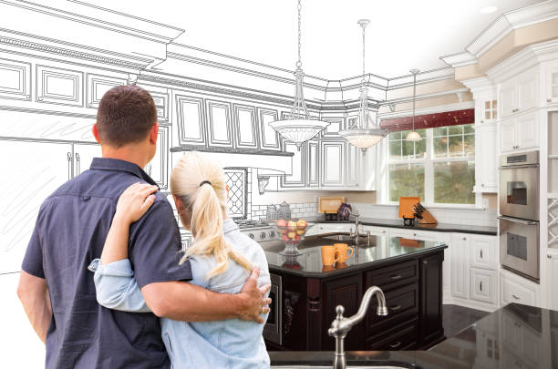 Custom kitchen cabinets installed in a New Germany home